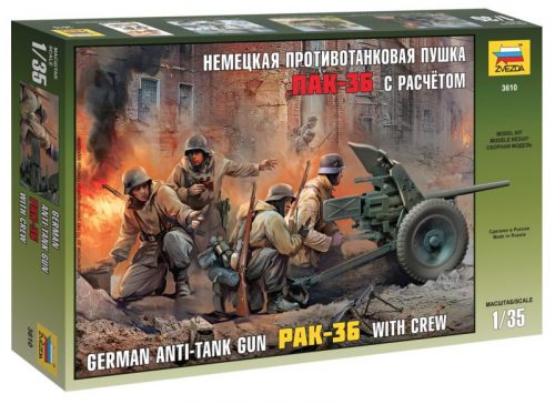 Zvezda Pak-36 Anti-Tank Gun with Crew 1:35 (3610)