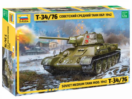 Zvezda T-34/76 Soviet Medium Tank mod.1942 1:35 (3686)