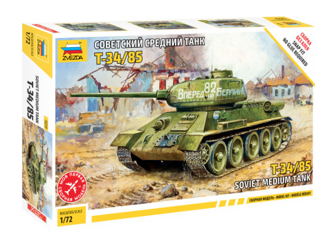 Zvezda T-34/85 Soviet Medium Tank 1:72 (5039)