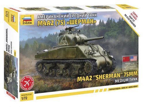 Zvezda M4 A2 (75mm) Sherman Medium Tank 1:72 (5063)