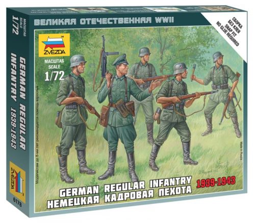 Zvezda German Regular Infantry 1939-43 1:72 (6178)