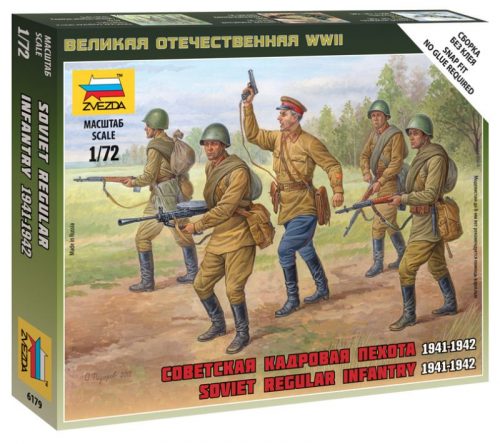 Zvezda Soviet Regular Infantry 1941-42 1:72 (6179)