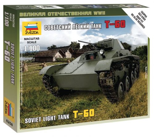 Zvezda T-60 Soviet Light Tank 1:100 (6258)