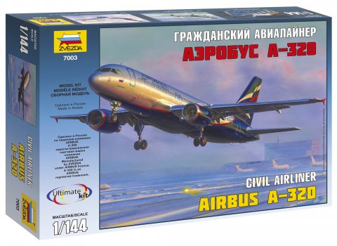 Zvezda Airbus A320 Civil Airliner 1:144 (7003)