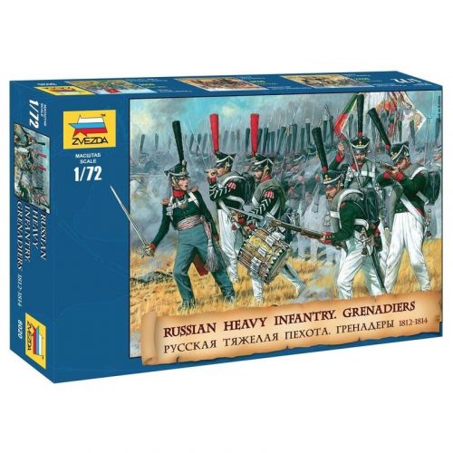 Zvezda 1:72 Russian Heavy Infantry Grenadiers 1812-1814 (8020)