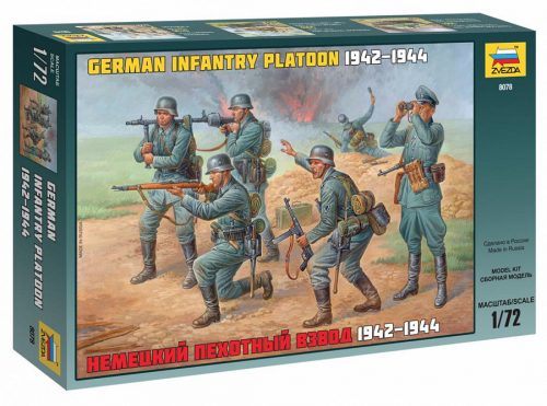 Zvezda German Infantry Platoon 1942-1944 1:72 (8078)