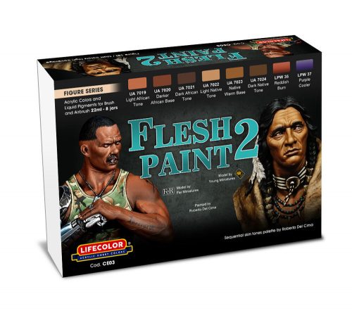 Lifecolor Flesh Paint Set 2 8 x 22 ml (CE03)