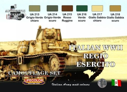 Lifecolor Italian Regio Esercito, 6 x 22 ml (CS08)