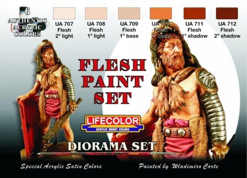 Lifecolor Flesh paint set, 6 x 22 ml (CS13)