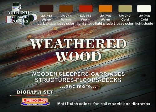 Lifecolor Weathered wood, 6 x 22 ml (CS20)