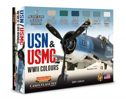 Lifecolor USN & USMC WWII Colors 6 x 22 ml (CS46)