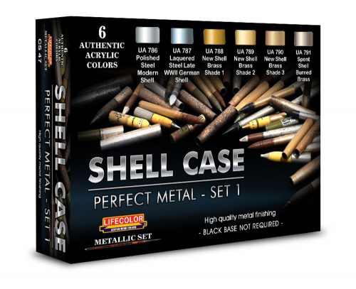 Lifecolor Shell Case – Perfect Metals Set 1 6 x 22 ml (CS47)