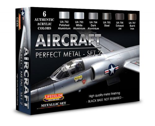 Lifecolor Aircraft– Perfect Metals Set 2 6 x 22 ml (CS48)