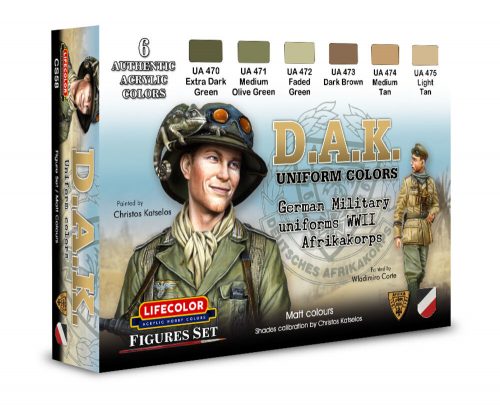 Lifecolor D.A.K. Uniform Colors 6 x 22 ml (CS58)