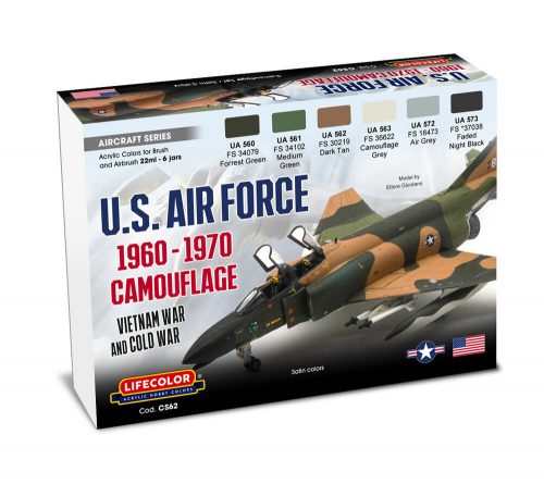 Lifecolor US Air Force 1960-1970 Camouflage 6 x 22 ml (CS62)