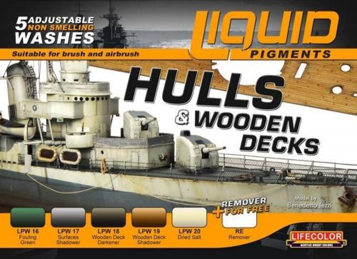 Lifecolor Liquid Pigments Hulls & Wooden Decks, 6 x 22 ml (LP04)