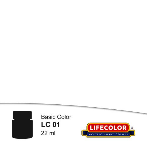 Lifecolor Matt White Acrylic Paint 22 ml (NLC01)