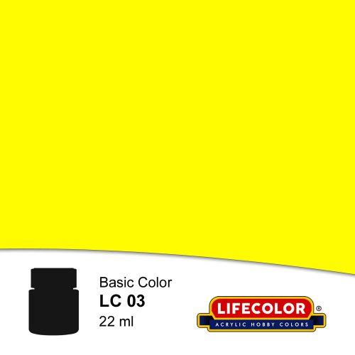 Lifecolor Matt Yellow Acrylic Paint 22 ml (NLC03)