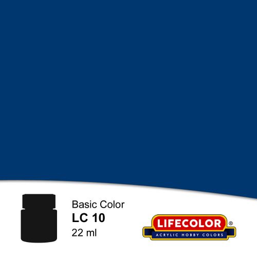 Lifecolor Matt Dark Blue Acrylic Paint 22 ml (NLC10)