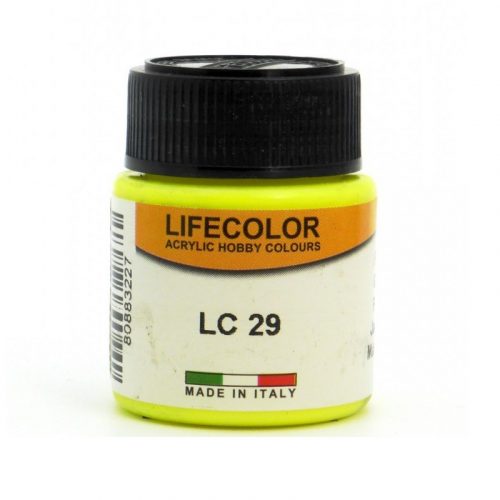 Lifecolor Matt Fluorescent Yellow Acrylic Paint 22 ml (NLC29)