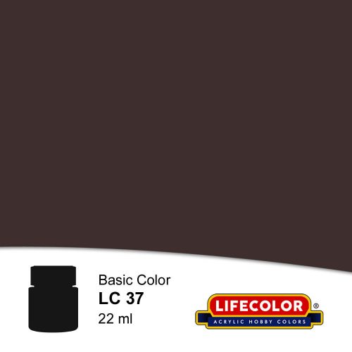 Lifecolor Matt Burnt Umber Acrylic Paint 22 ml (NLC37)