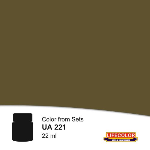 Lifecolor Khaki Olive Drab Acrylic Paint 22 ml (NUAAcrylic Paint 221)