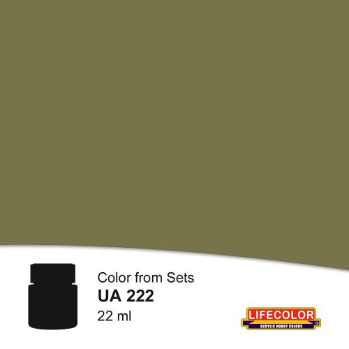 Lifecolor Olive Drab Acrylic Paint 22 ml (NUAAcrylic Paint 222)