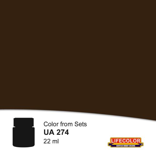 Lifecolor Scc 1a Very Dark Brown Acrylic Paint 22 ml (NUA274)