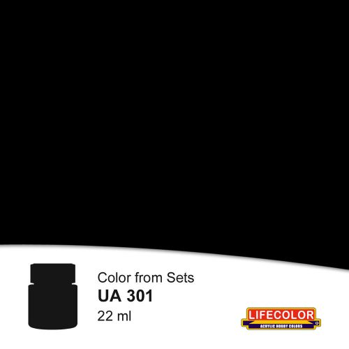 Lifecolor Black Acrylic Paint 22 ml (NUA301)