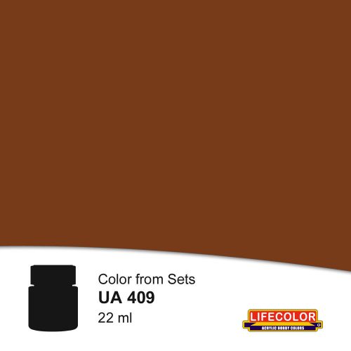 Lifecolor Dark Brown Acrylic Paint 22 ml (NUA409)