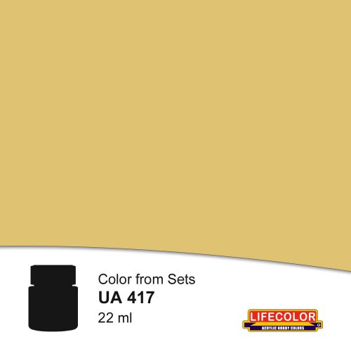 Lifecolor Khaki Telo Mimetico Camouflage Khaki Sheet Acrylic Paint 22 ml (NUA417)