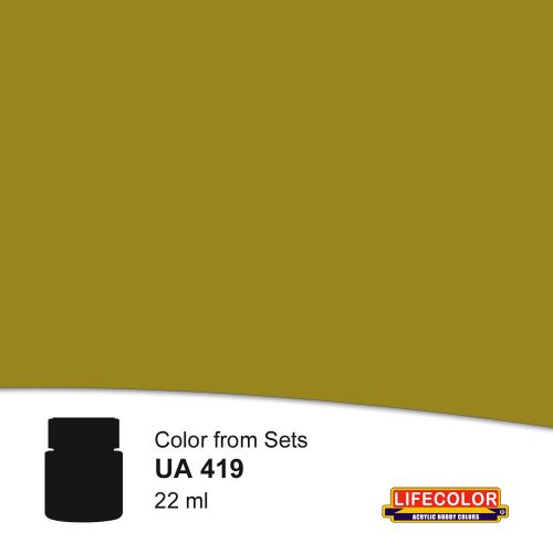 Lifecolor Olive Drab Light Mustard Acrylic Paint 22 ml (NUA419)