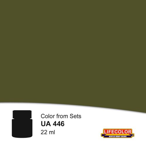 Lifecolor Helmet Dark Green Acrylic Paint 22 ml (NUA446)