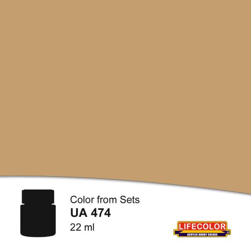 Lifecolor Medium Tan Acrylic Paint 22 ml (NUA474)