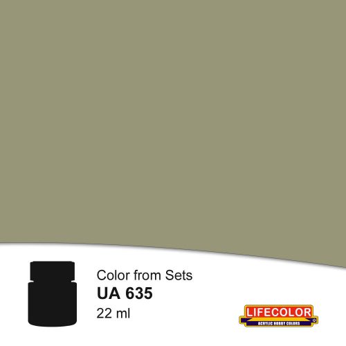 Lifecolor Medium Green-Grey MS3 Acrylic Paint 22 ml (NUA635)