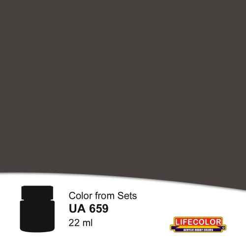 Lifecolor Submarine Dark Gray Acrylic Paint 22 ml (NUA659)