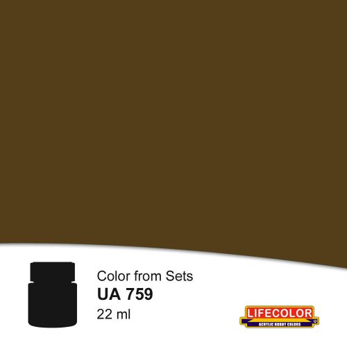 Lifecolor Exhausted Umber Acrylic Paint 22 ml (NUA759)