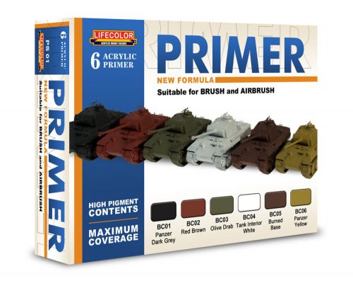 Lifecolor 6 Coloured Acrylic Primers 6 x 22 ml (PS01)