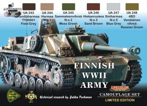 Lifecolor Finnish WWII tanks, 6 x 22 ml (XS08)