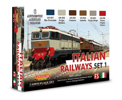 Lifecolor Italian Railways Set # 1 6 x 22 ml (XS13)