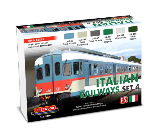 Lifecolor Italian Railways Set # 4 6 x 22 ml (XS19)