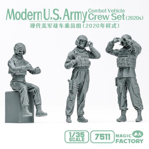 Magic Factory Modern U.S. Army Combat Vehicle Crew Set 2020s 1:35 (7511)