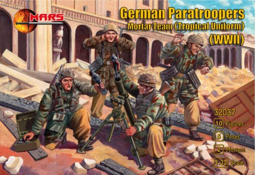 Mars German Paratroopers Mortar Team (Tropical Uniform) WWII 1:32 (MS32037)