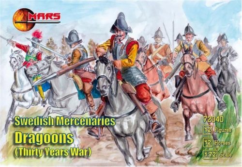 Mars Swedish Mercenaries Dragoons, 30 Y. War 1:72 (MS72040)