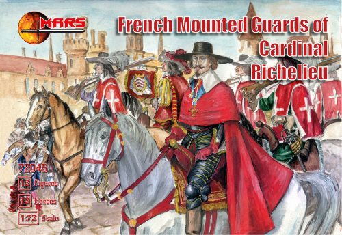 Mars French mounted guards of Card. Richelieu 1:72 (MS72046)