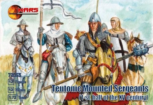 Mars Teutonic mounted sergeants, 1st half XV 1:72 (MS72053)