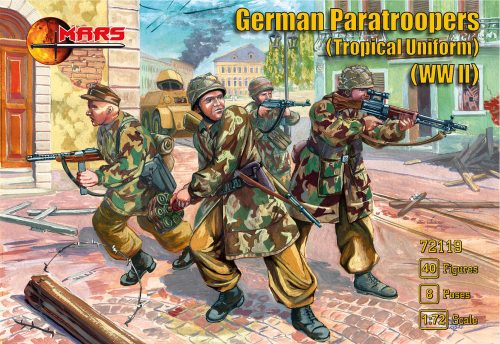 Mars WWII German paratroopers (Tropical uniform) 1:72 (MS72119)