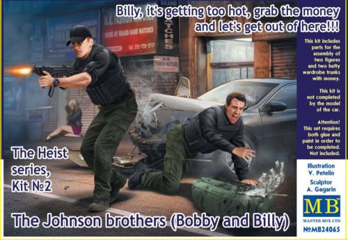 Master Box The Heist series,Kit#2. The Johnson brothers (Bobby and Billy) 1:24 (MB24065)