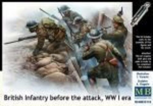 Master Box British infantry before attack,WWI era 1:35 (MB35114)