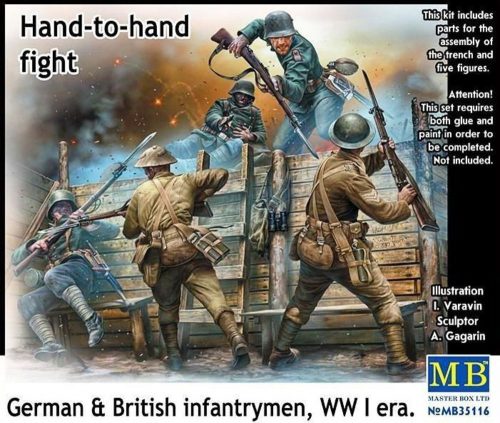 Master Box Hand-to-hand fight,German&British infant infantrymen, WWI era 1:35 (MB35116)